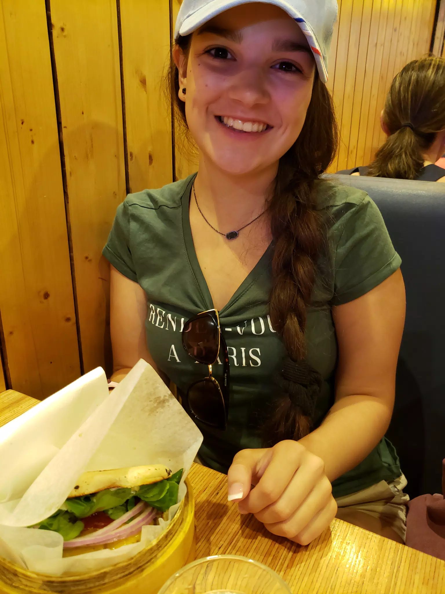 Emily with Food in Paris