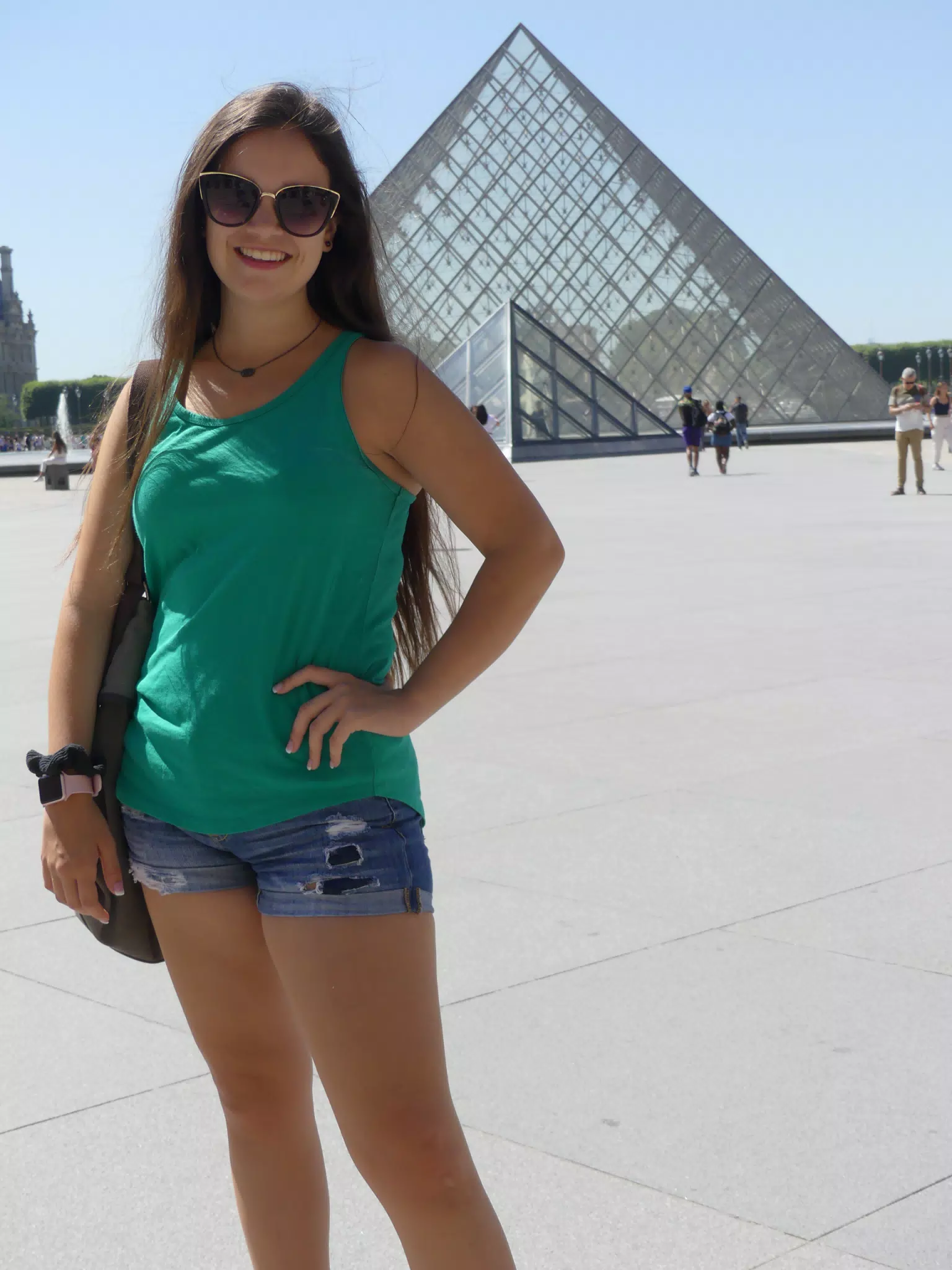 Emily at the Luvre in Paris