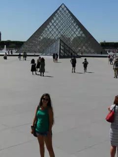 Emily Hanging Out at the Louvre in Paris