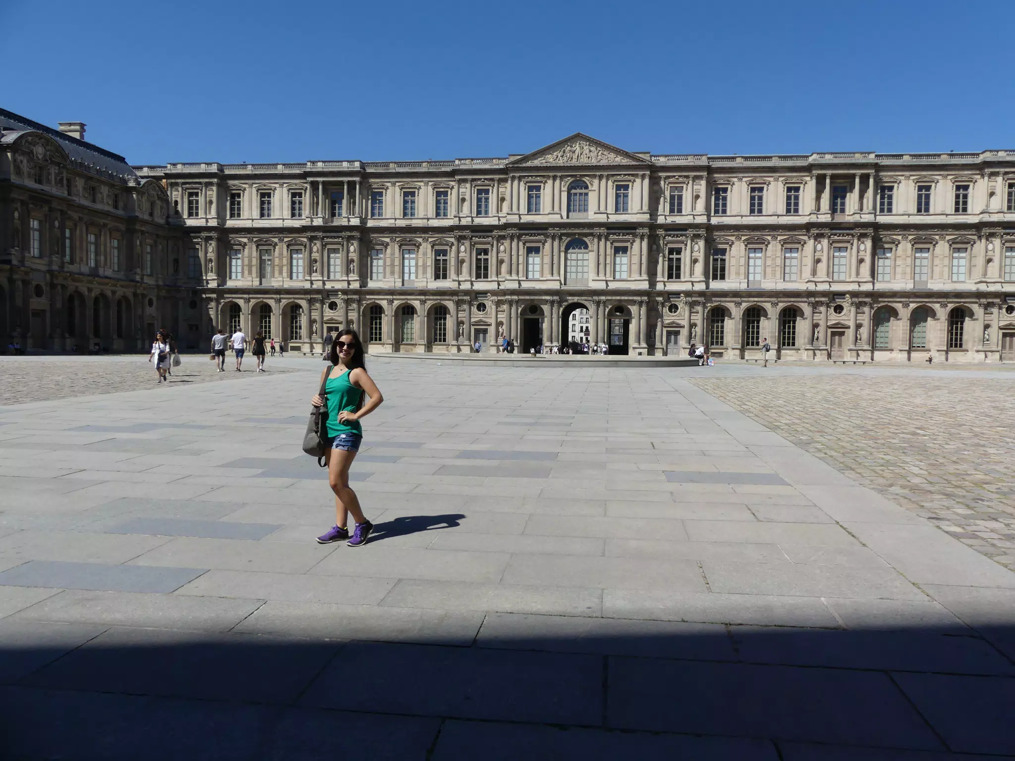 Emily in Plaza in Paris