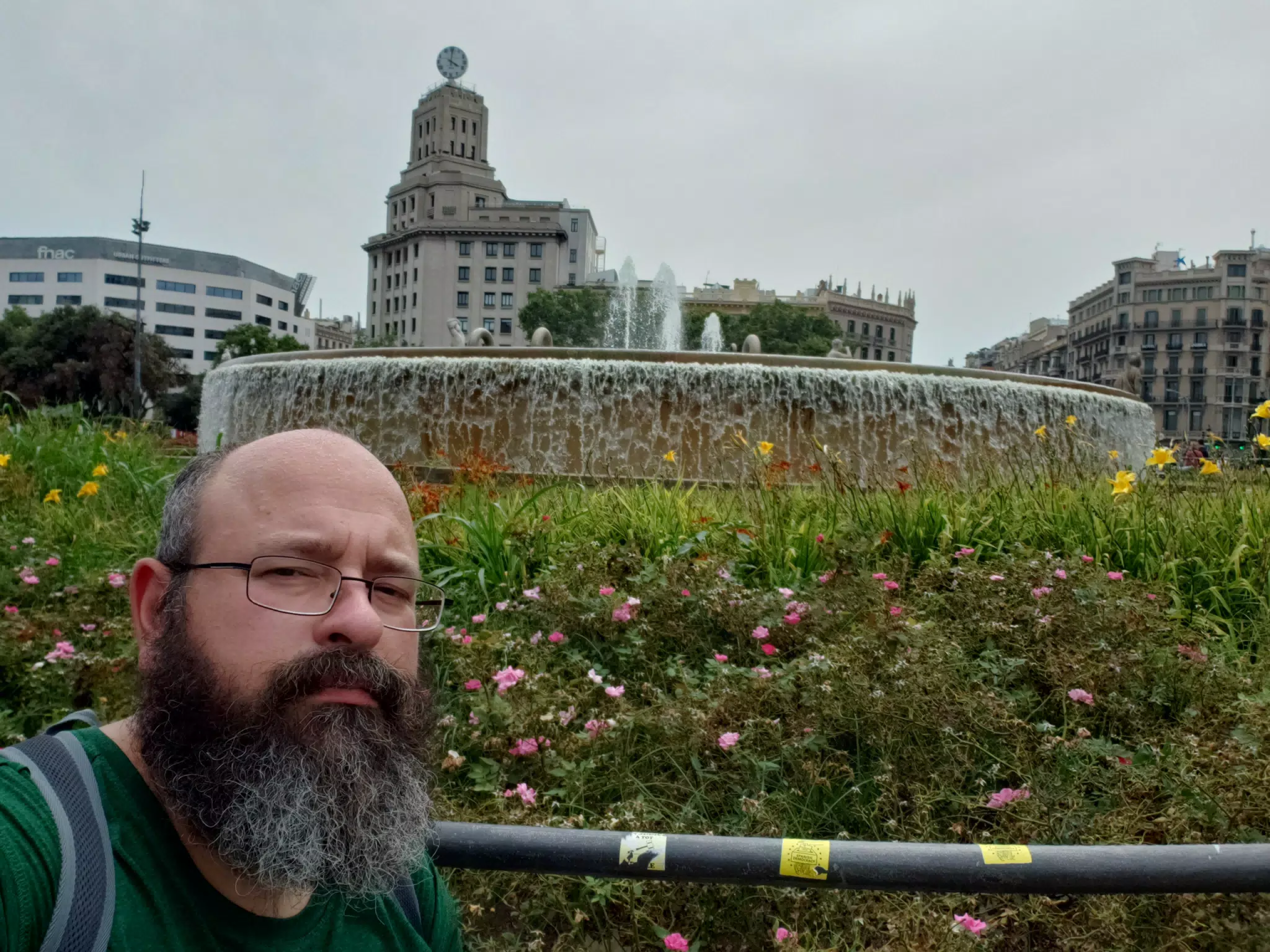 Scott Alan Miller in the Placa Catalunya