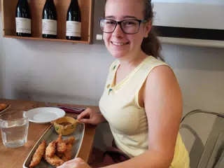 Madeline with Chicken Fingers