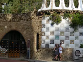 Madeline & Emily at Park Guell in Barcelona