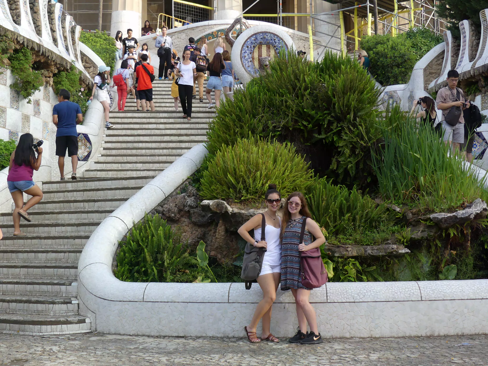 Emily & Madeline at Park Guell in Barcelona