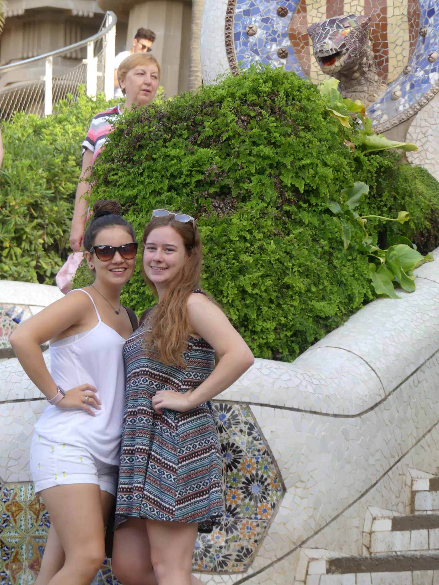 Sisters in Park Guell
