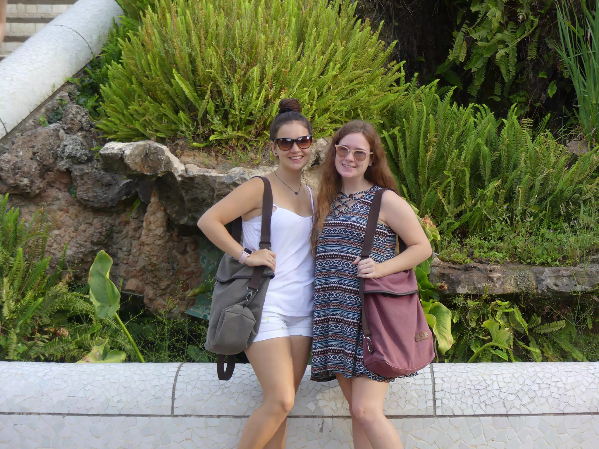 Emily and Madeline in Park Guell