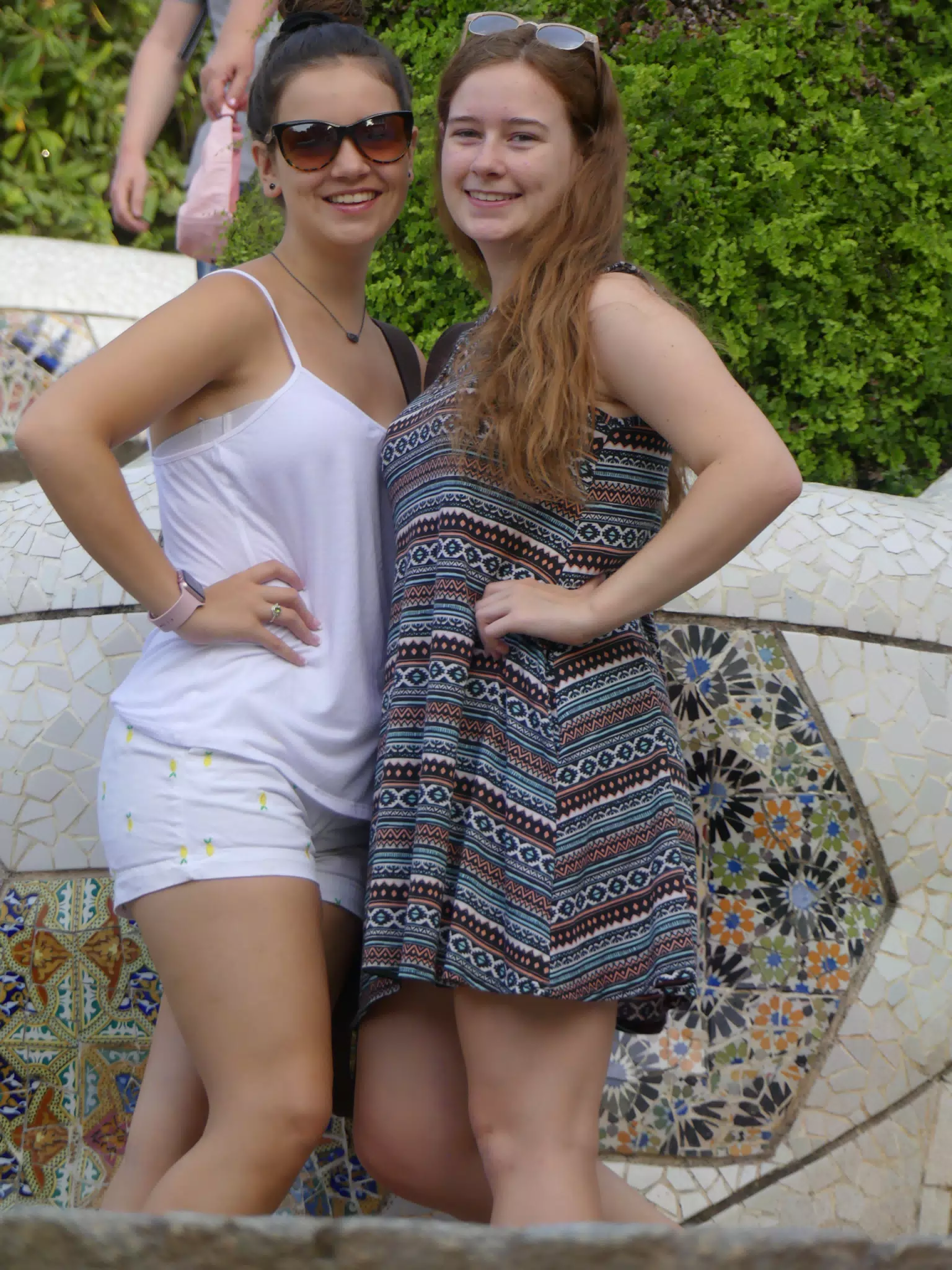 The Girls at Park Guell