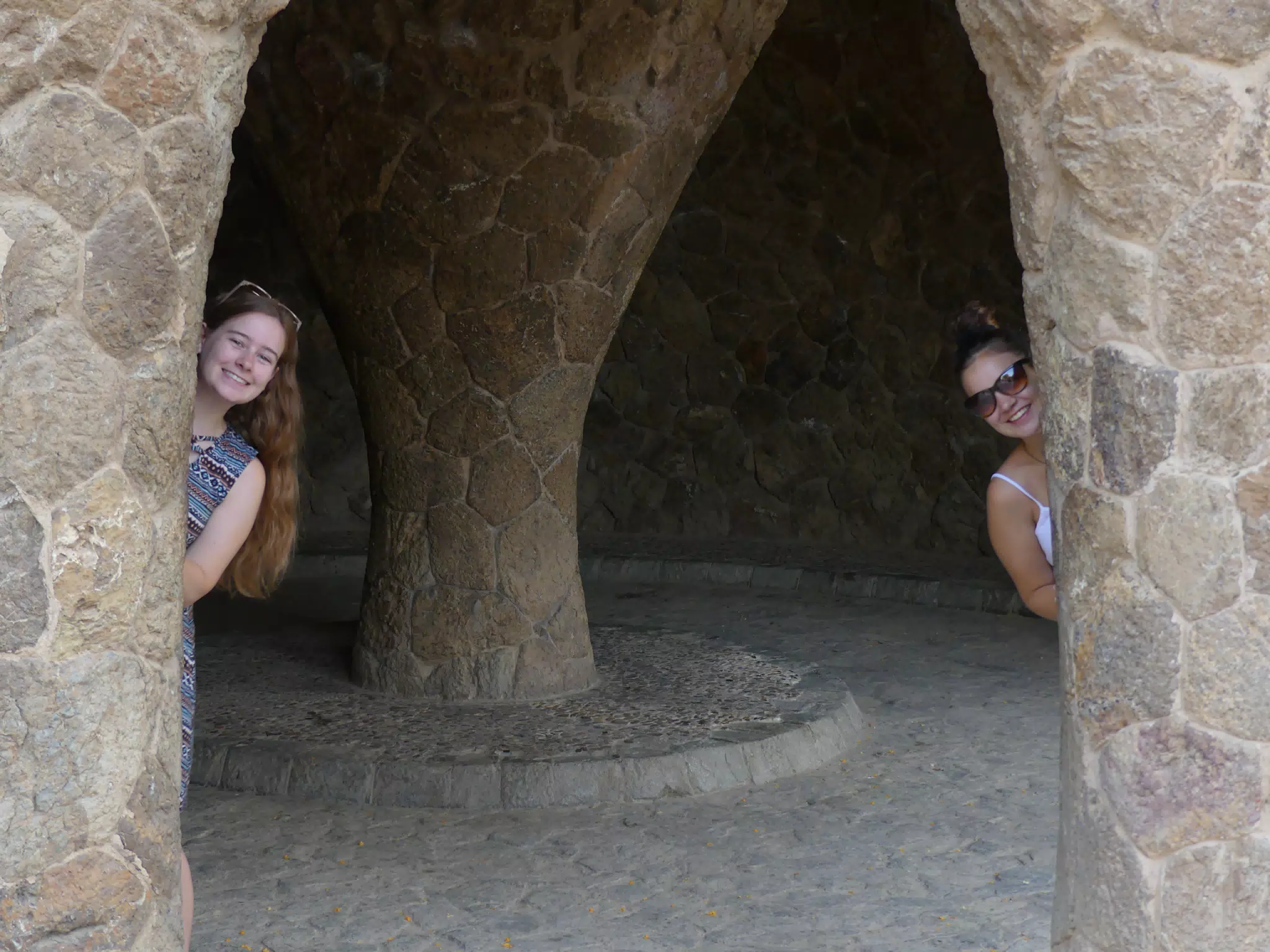 Grice Girls in Park Guell, Barcelona