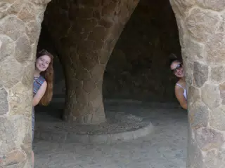 Grice Girls in Park Guell, Barcelona