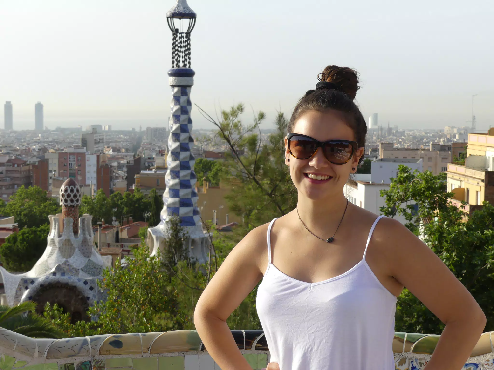 Barcelona with Emily from Park Guell at Sunrise