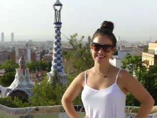 Barcelona with Emily from Park Guell at Sunrise