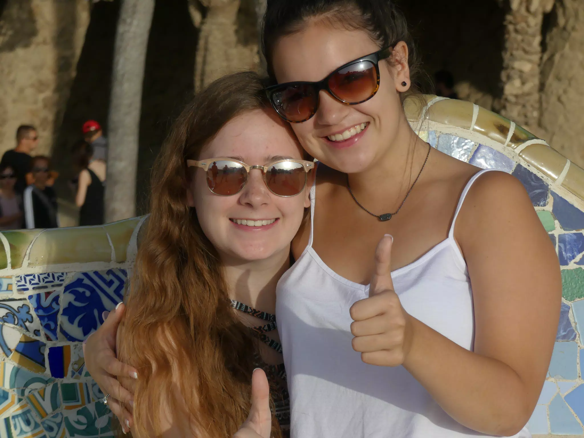 Madeline & Emily Thumbs Up