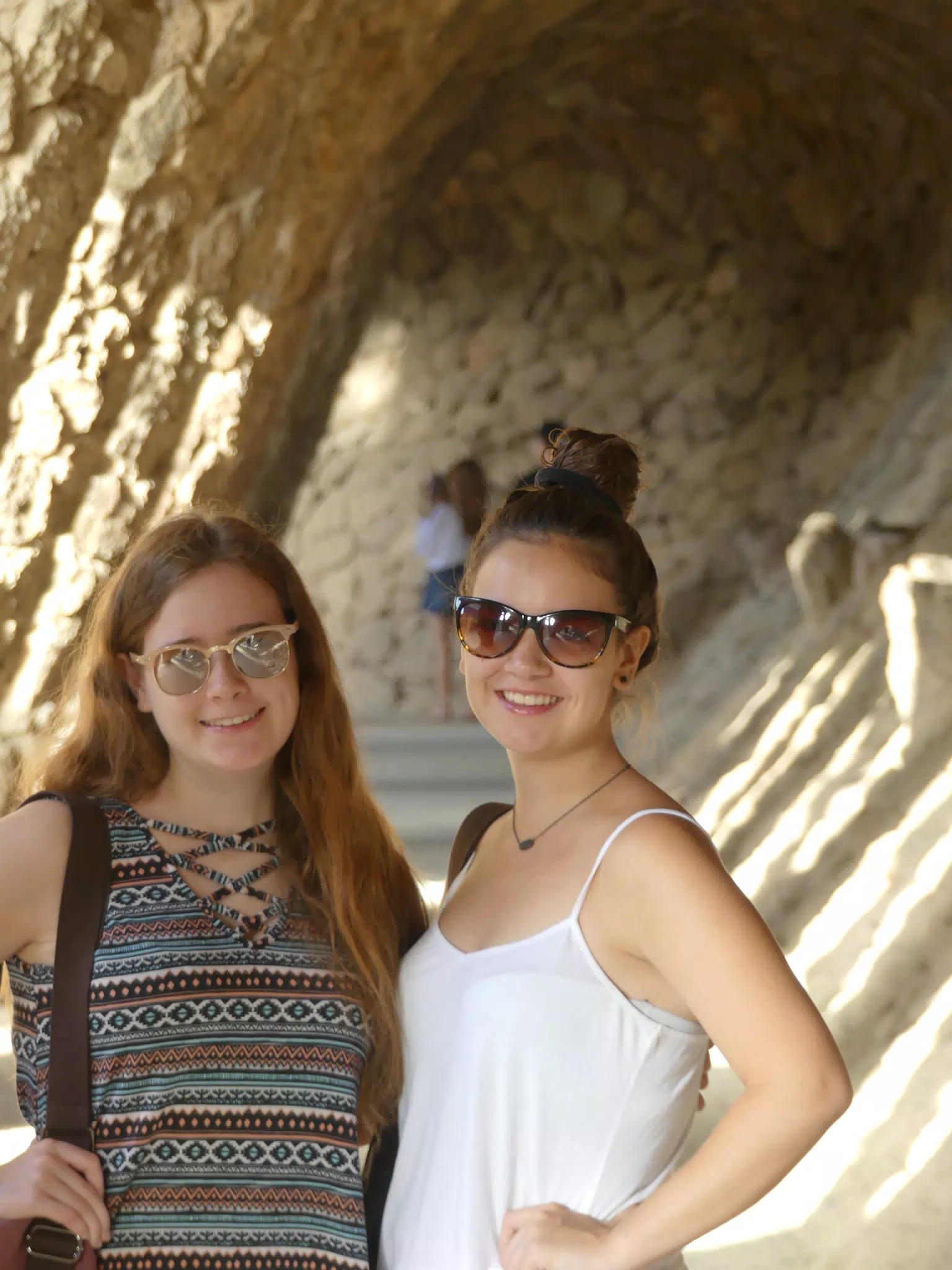 Madeline & Emily at Park Guell in Barcelona