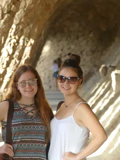 Madeline & Emily at Park Guell in Barcelona