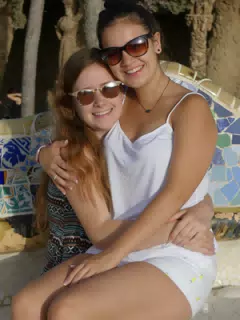 Sisters in Barcelona