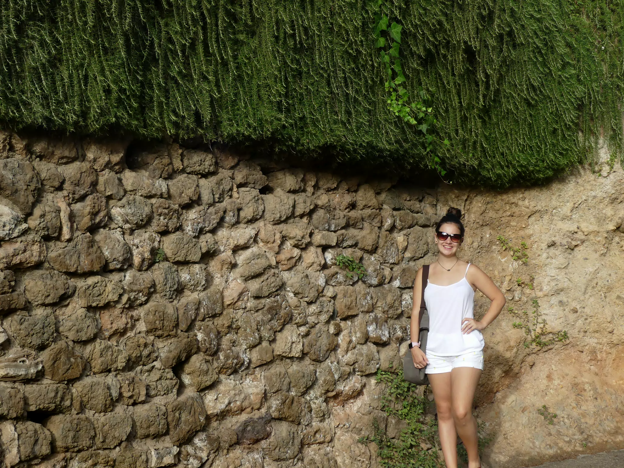 Emily in White at Park Guell