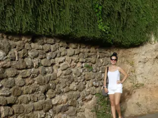 Emily in White at Park Guell