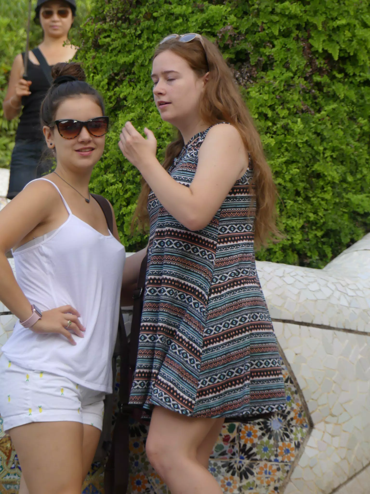 Girls in Park Guell