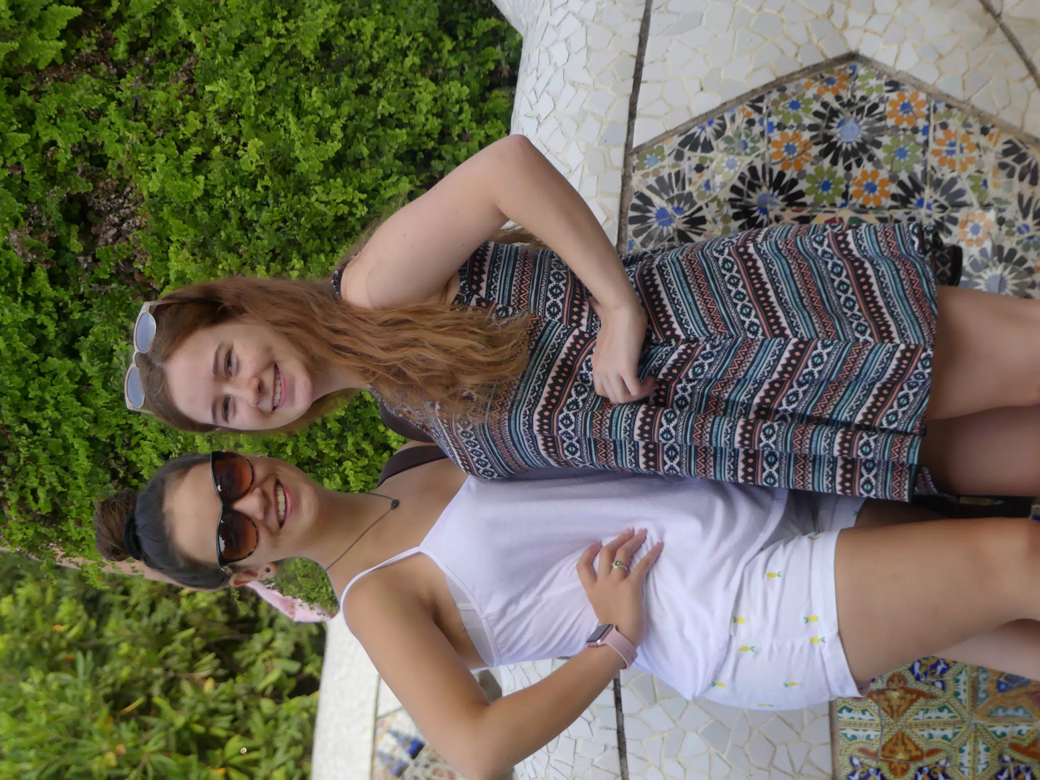 Sisters on Vacation in Barcelona