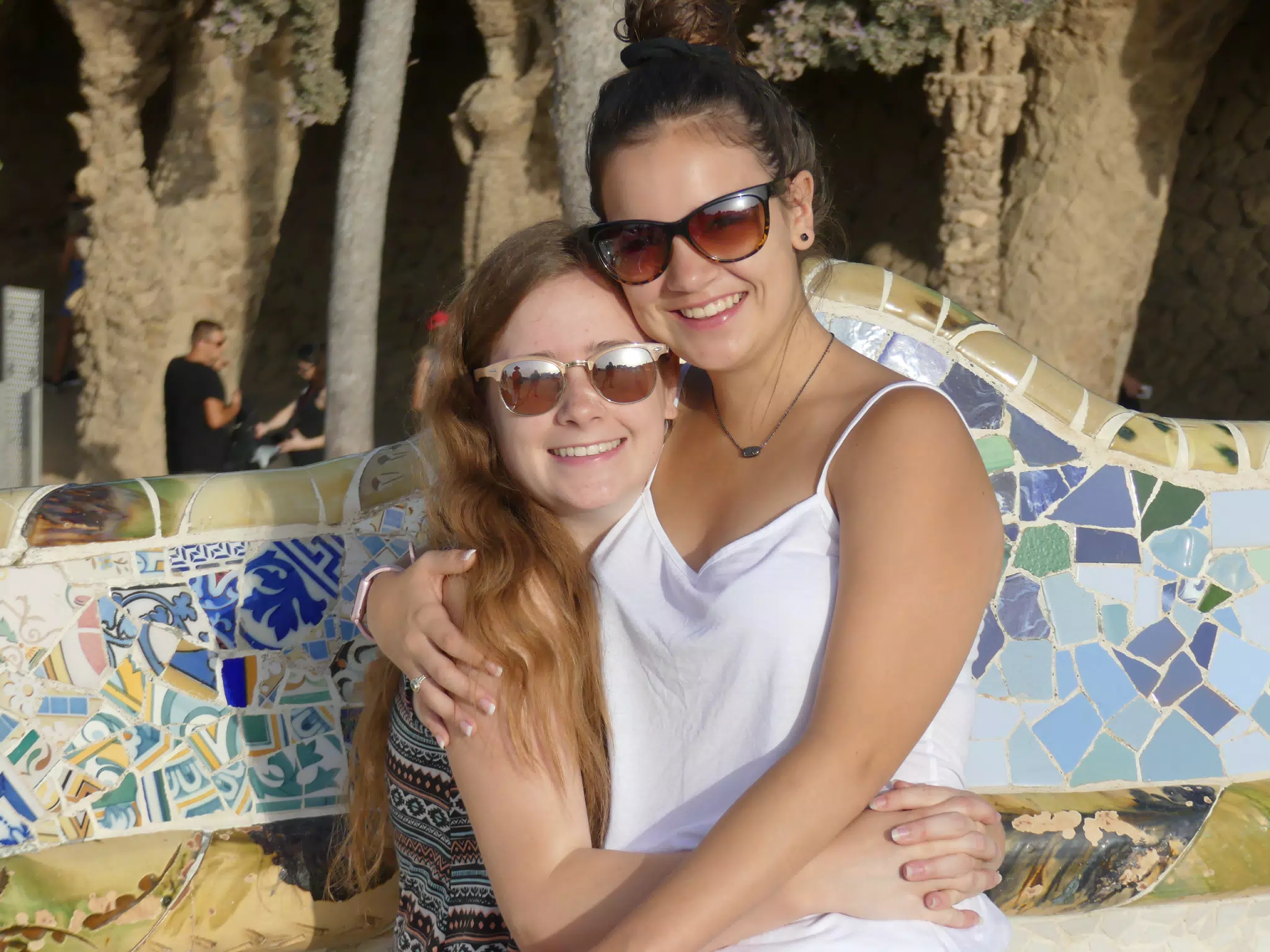 Sisters in Park Guell