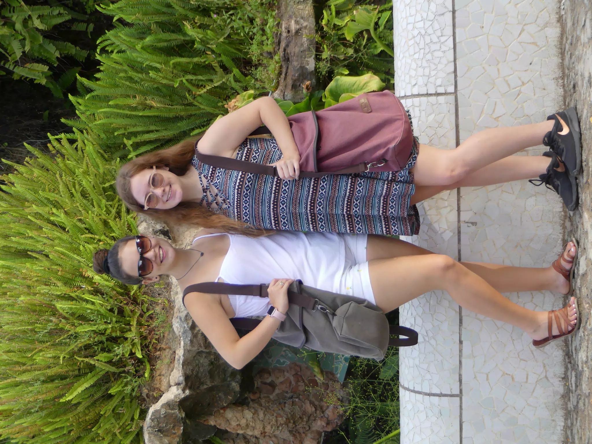 Grice Sisters in Park Guell, Barcelona