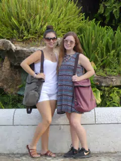 Grice Sisters in Park Guell, Barcelona
