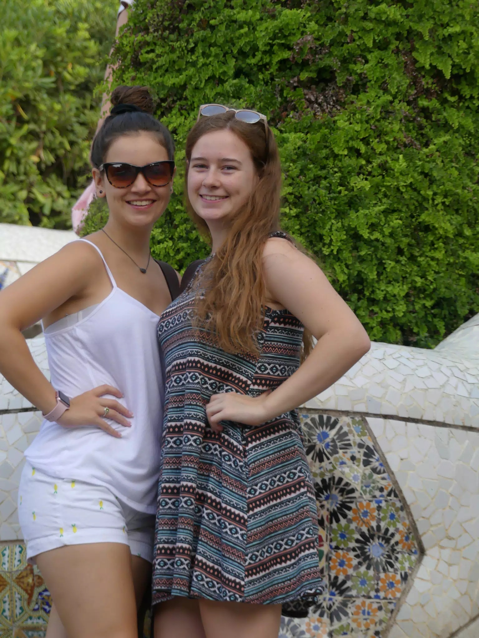 Emily and Madeline in Barcelona