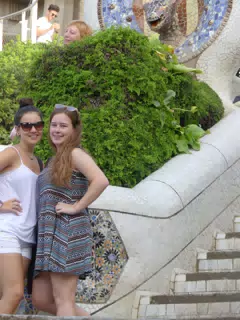 The Girls in the Park in Barcelona