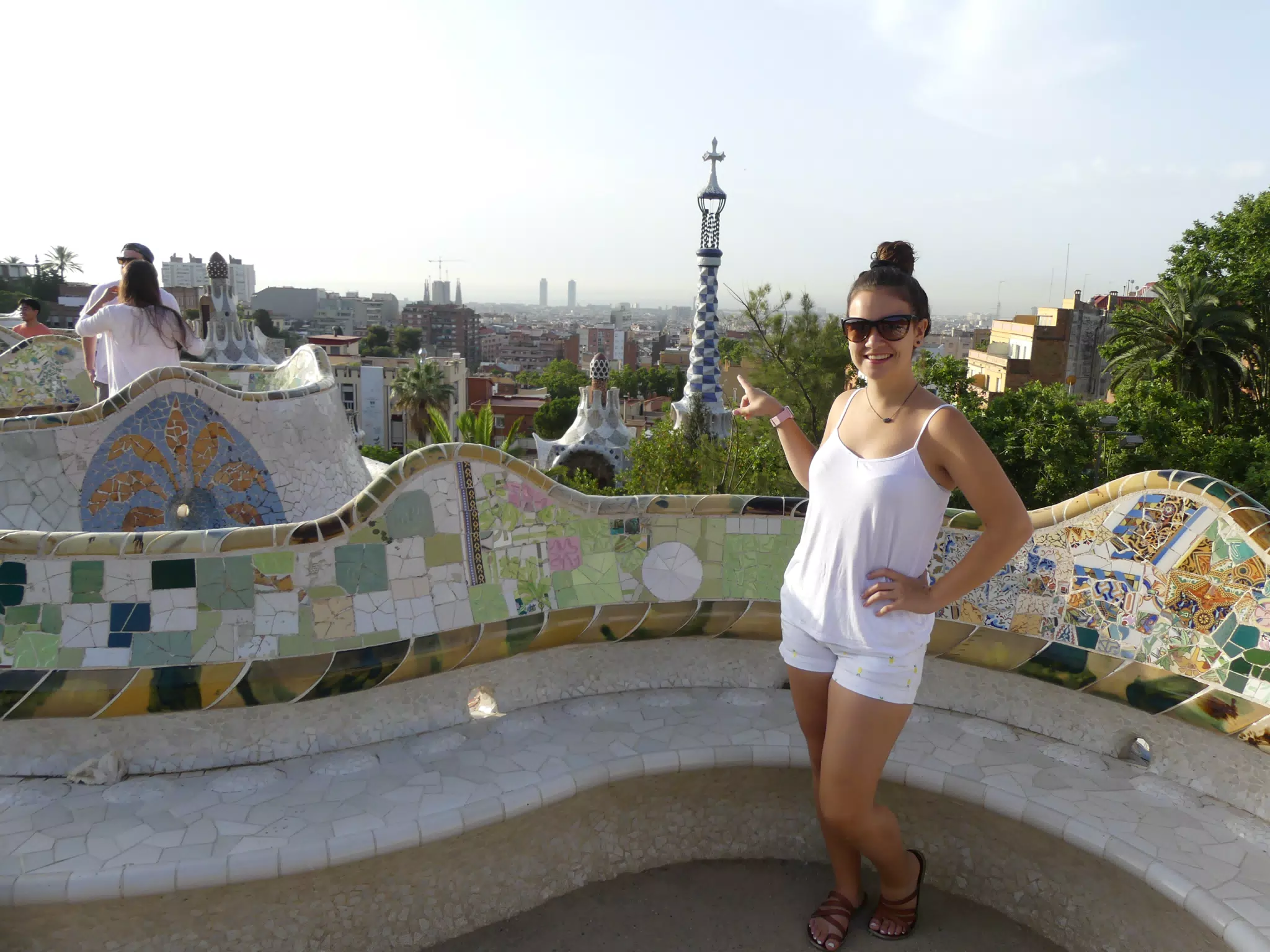 Emily in Park Guell