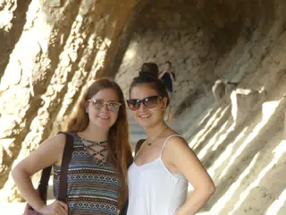 Madeline & Emily in Park Guell