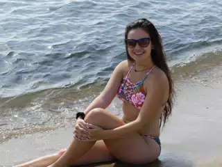 Teen Model on Barcelona Beach