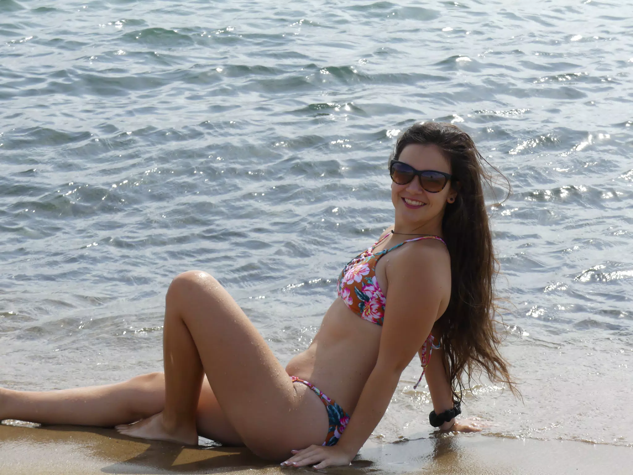 Teen Bikini Model on the Beach in Barcelona
