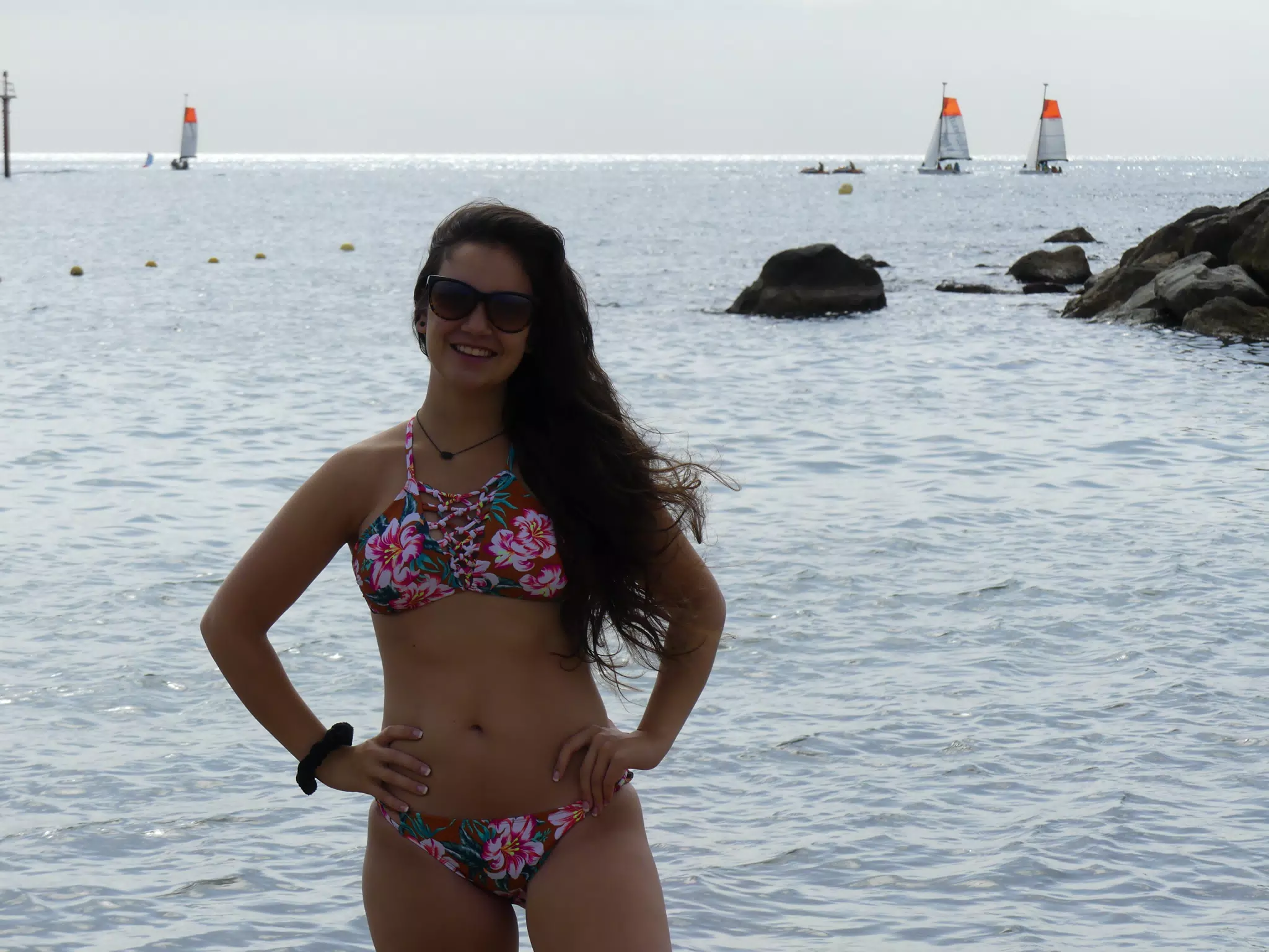 Bikini Model on Beach in Spain