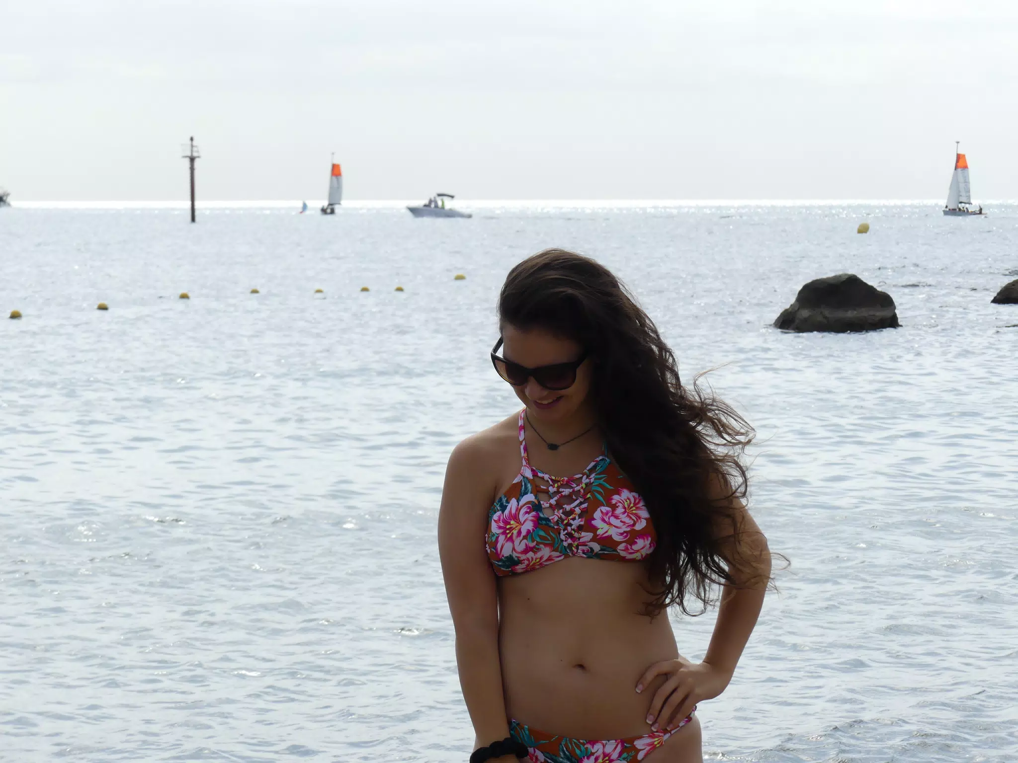 Teen on the Mediterranean Sea