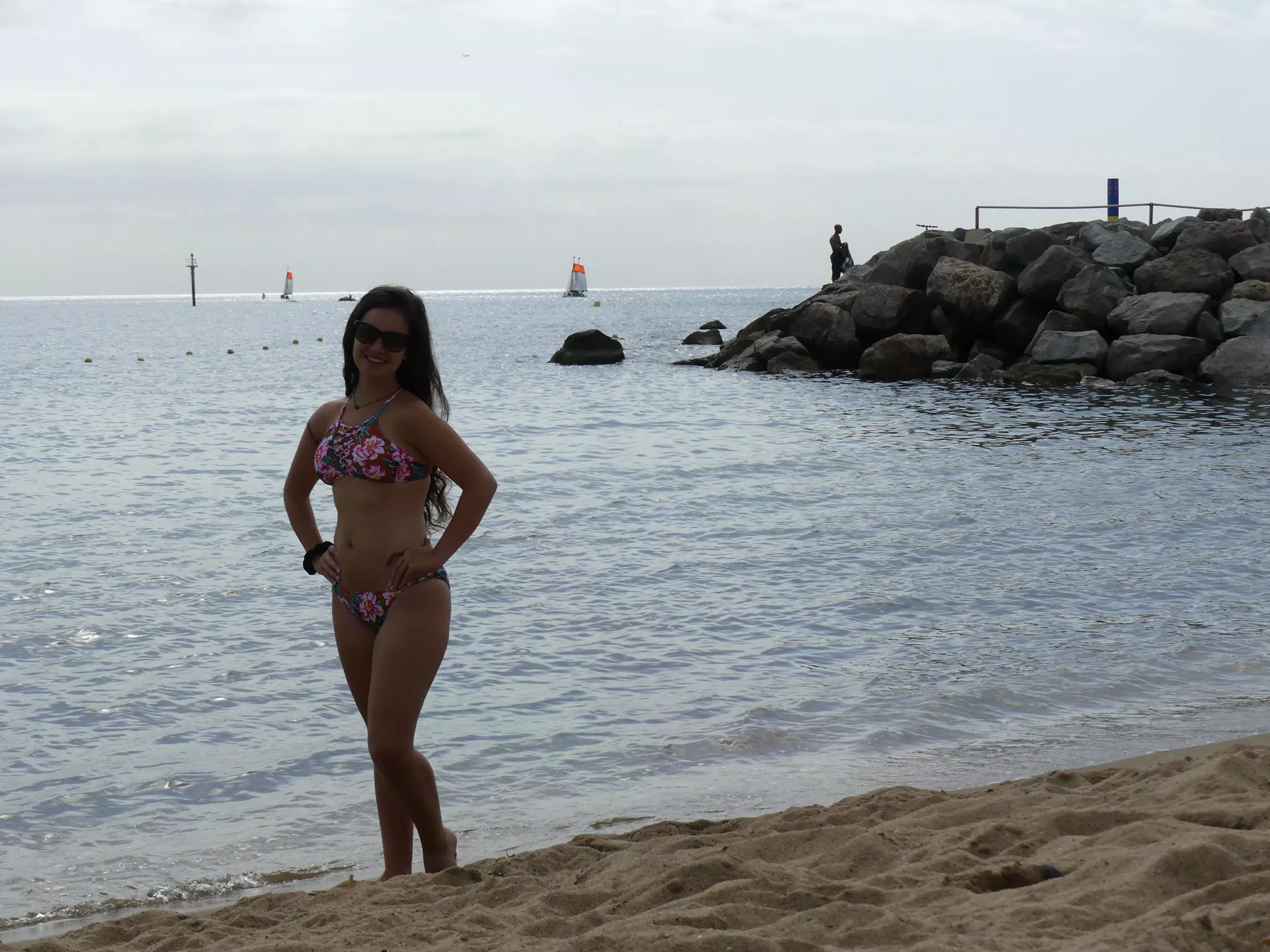 Swimsuit Model in Spain on the Beach