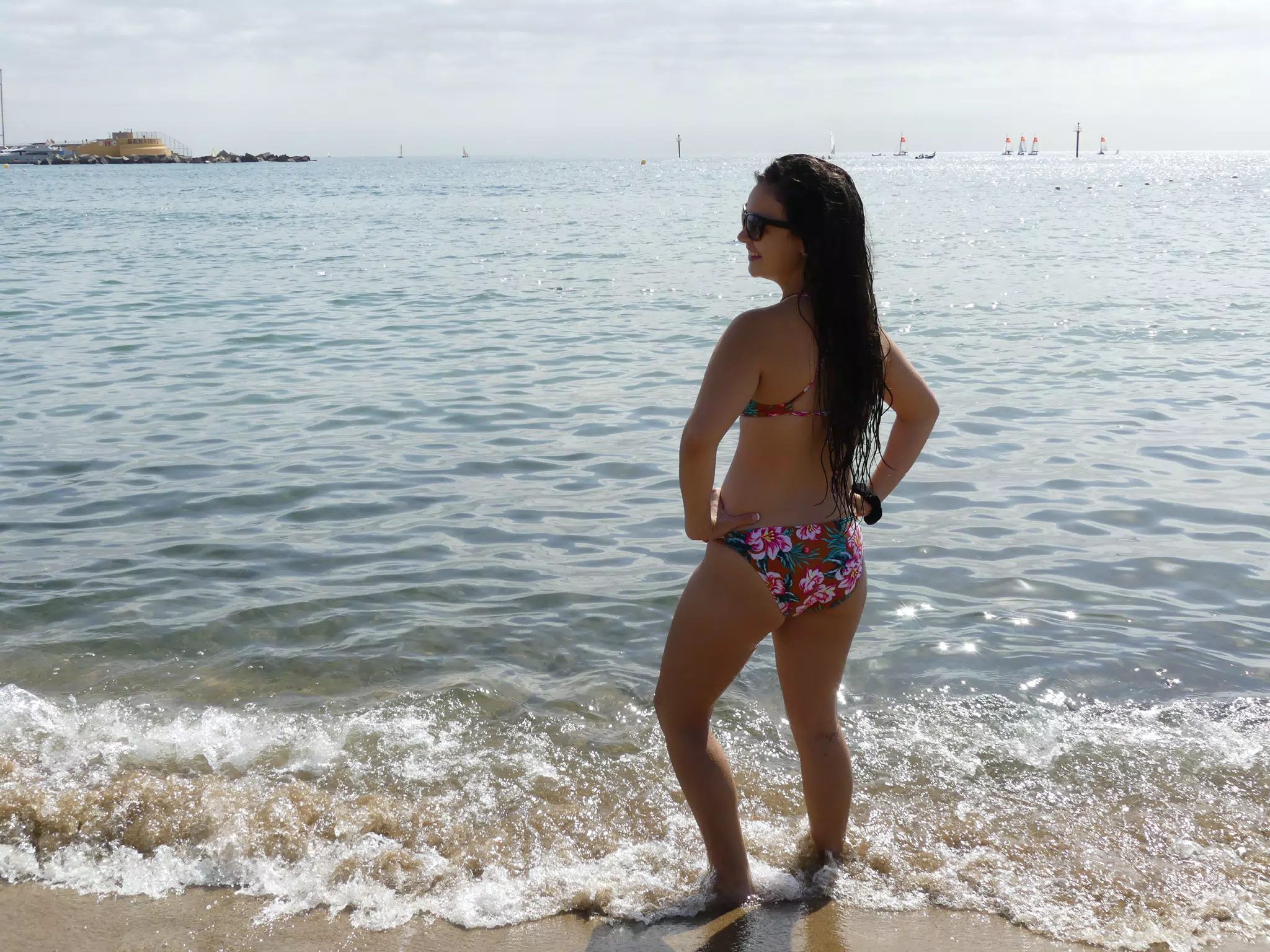 Emily in the Water in Barcelona