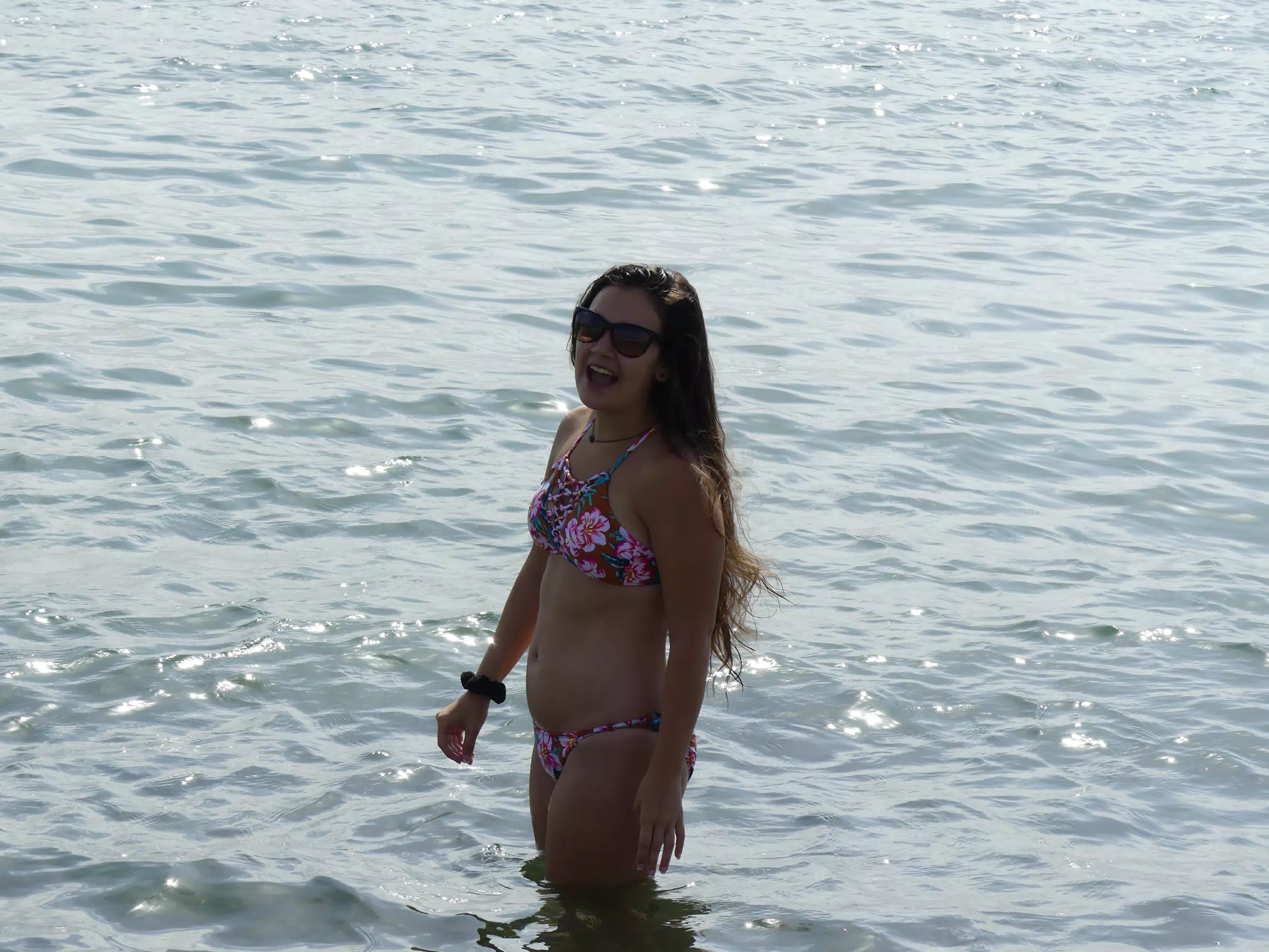 Teen Model in the Sea