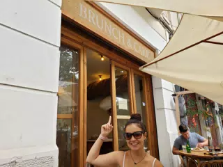 Emily at Brunch and Cake in Barcelona