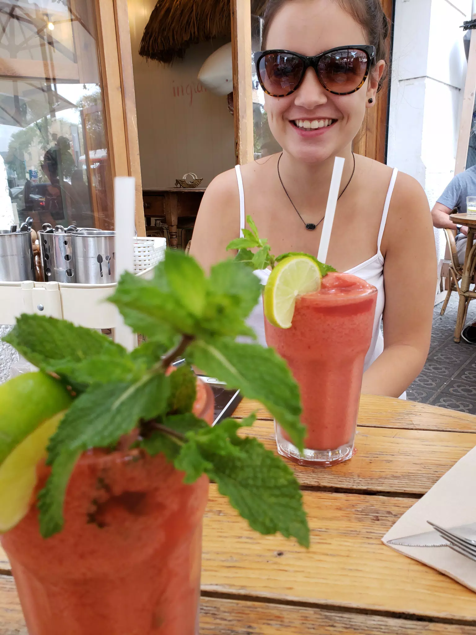 Girl with Smoothie