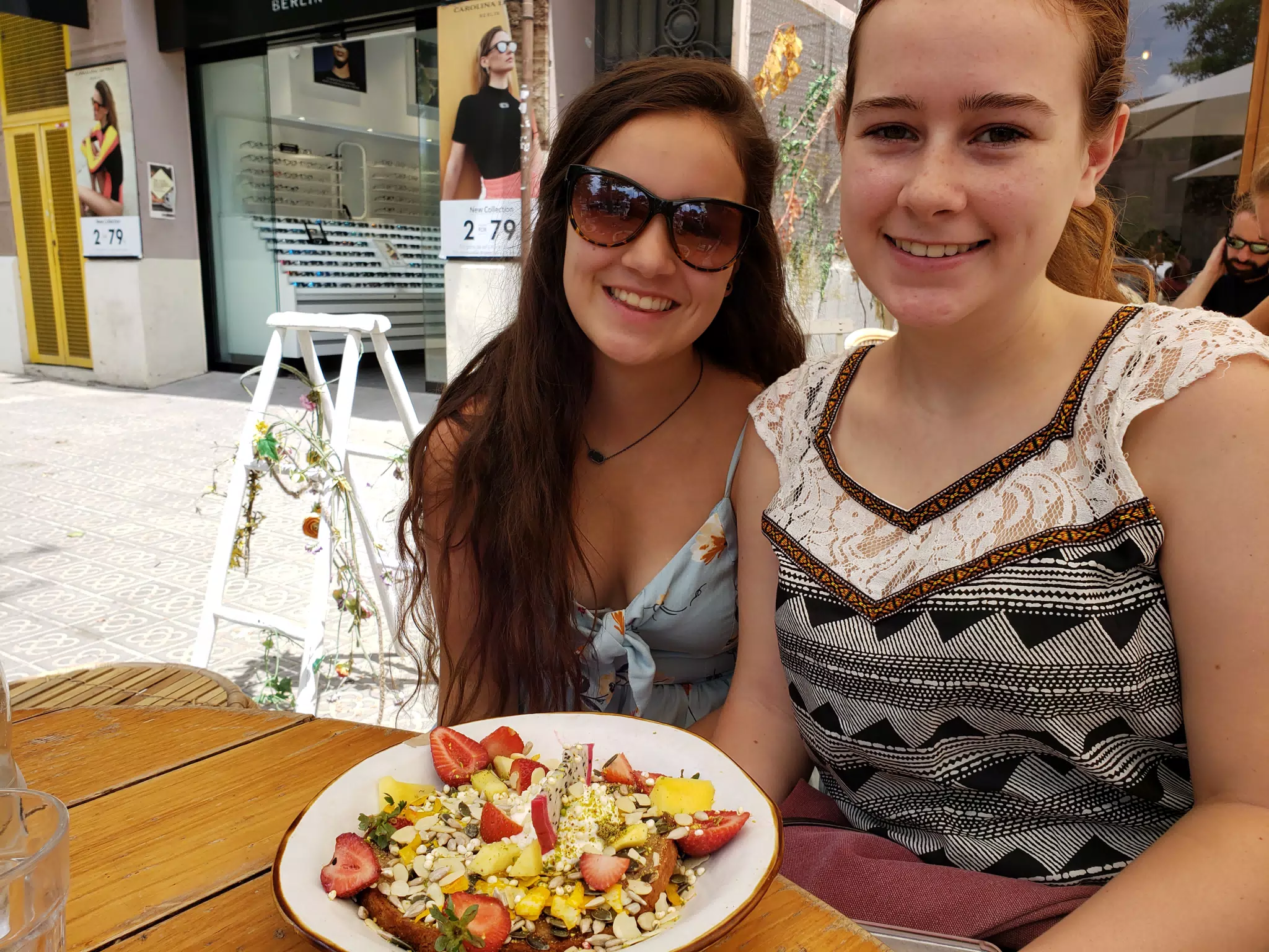 Emily and Madeline at Brunch and Cake in Barcelona