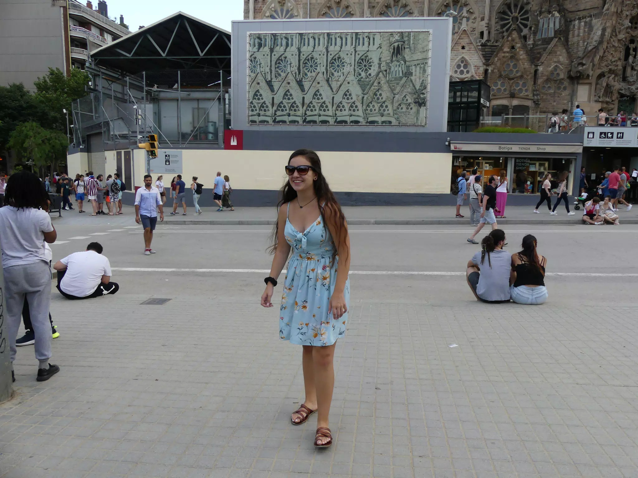 Emily Grice at the Sagrada Familia