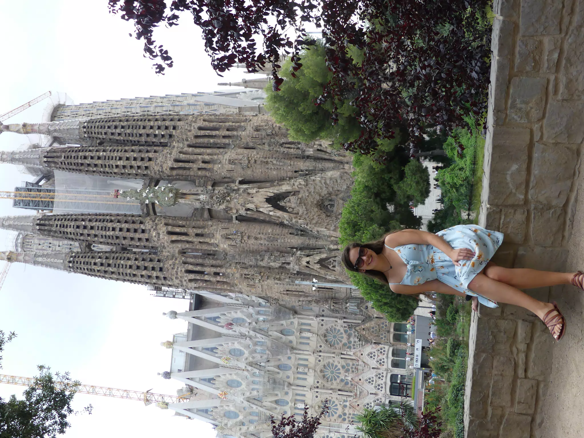 Emily at the Sagrada Familia