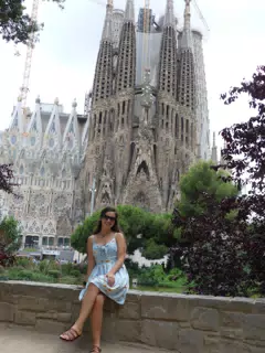 Emily at the Sagrada Familia