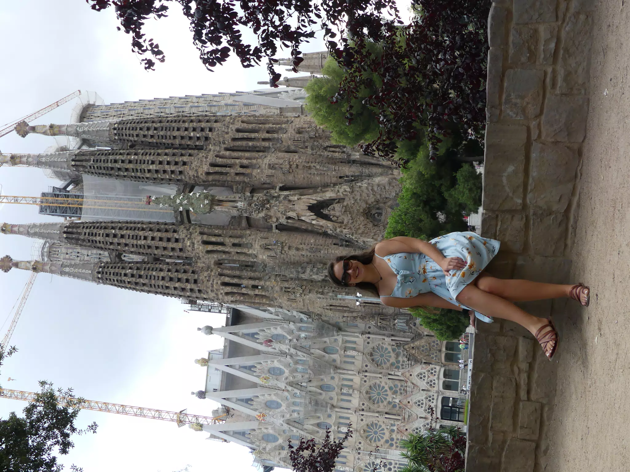 Emily at the Sagrada Familia