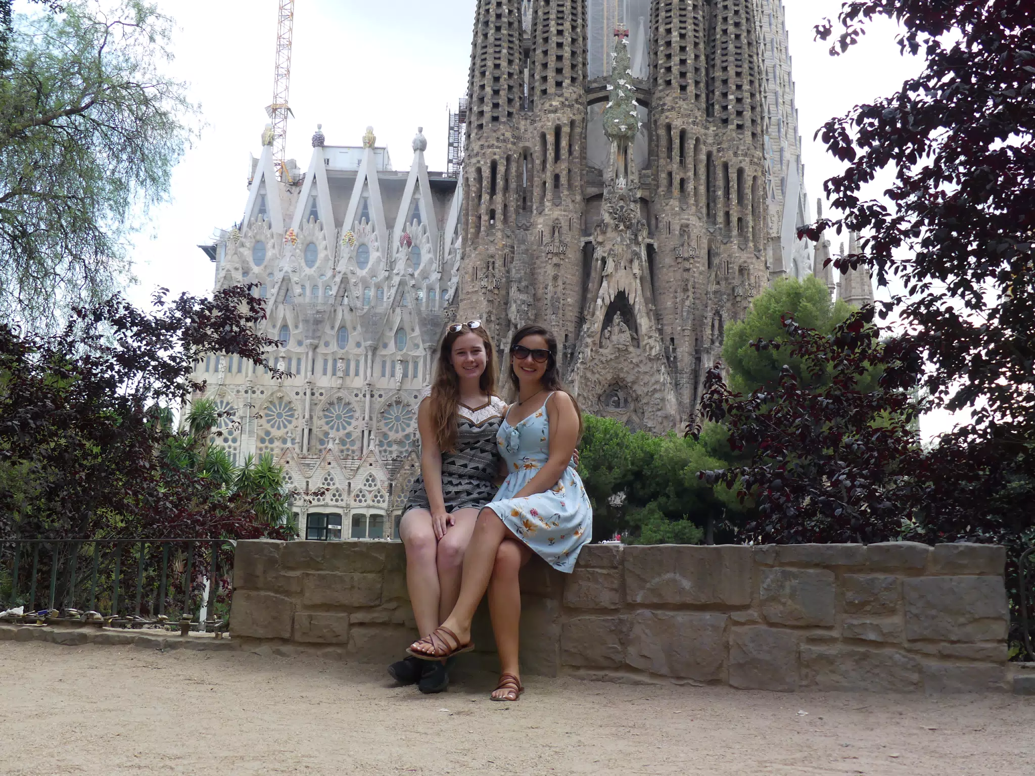 Madeline & Emily in Barcelona at the Sagrada Familia