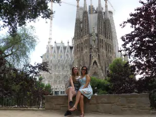 Grice Girls at the Sagrada Familia