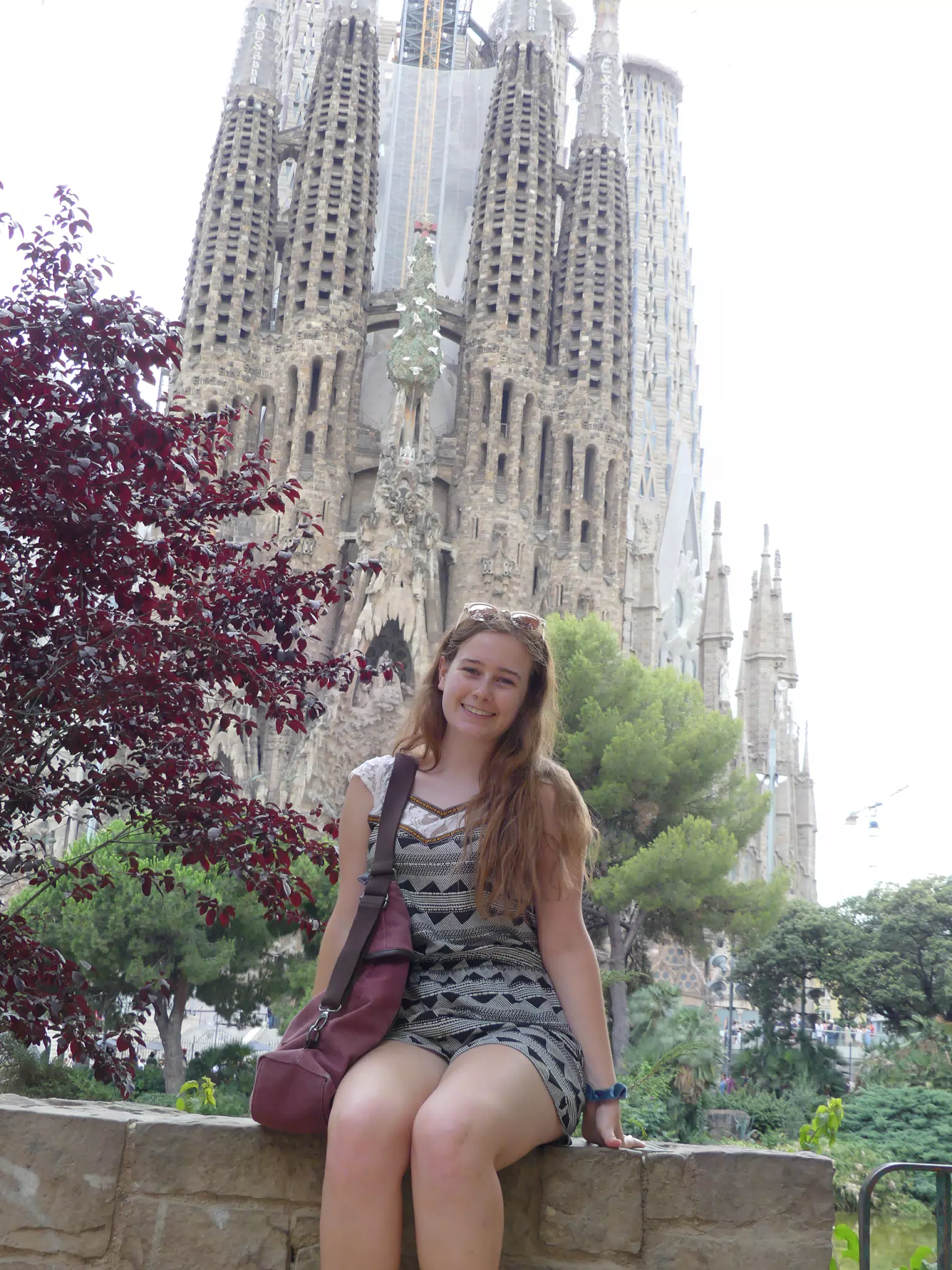 Madeline at the Sagrada Familia