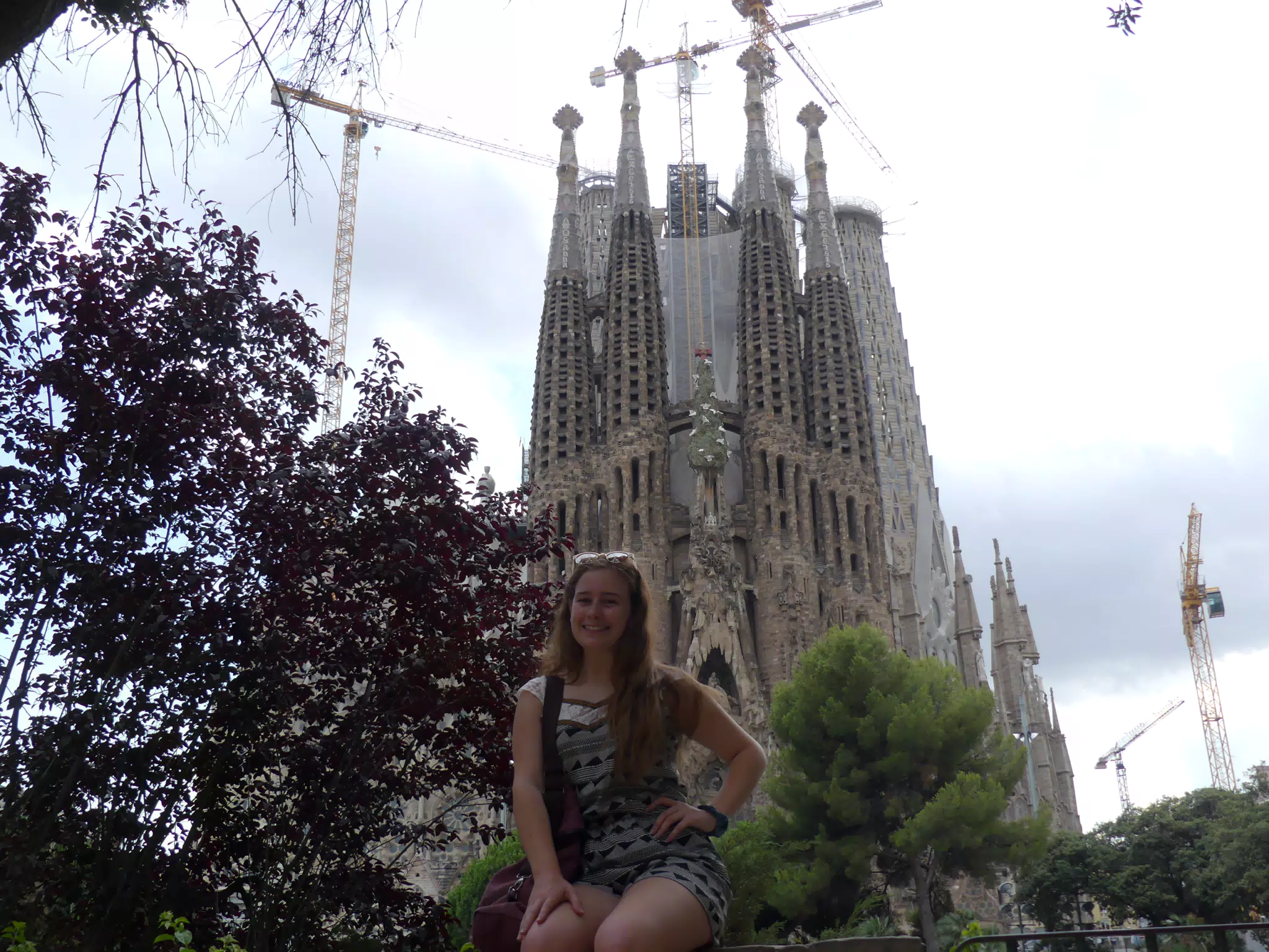 Girl at the Sagrada Familia