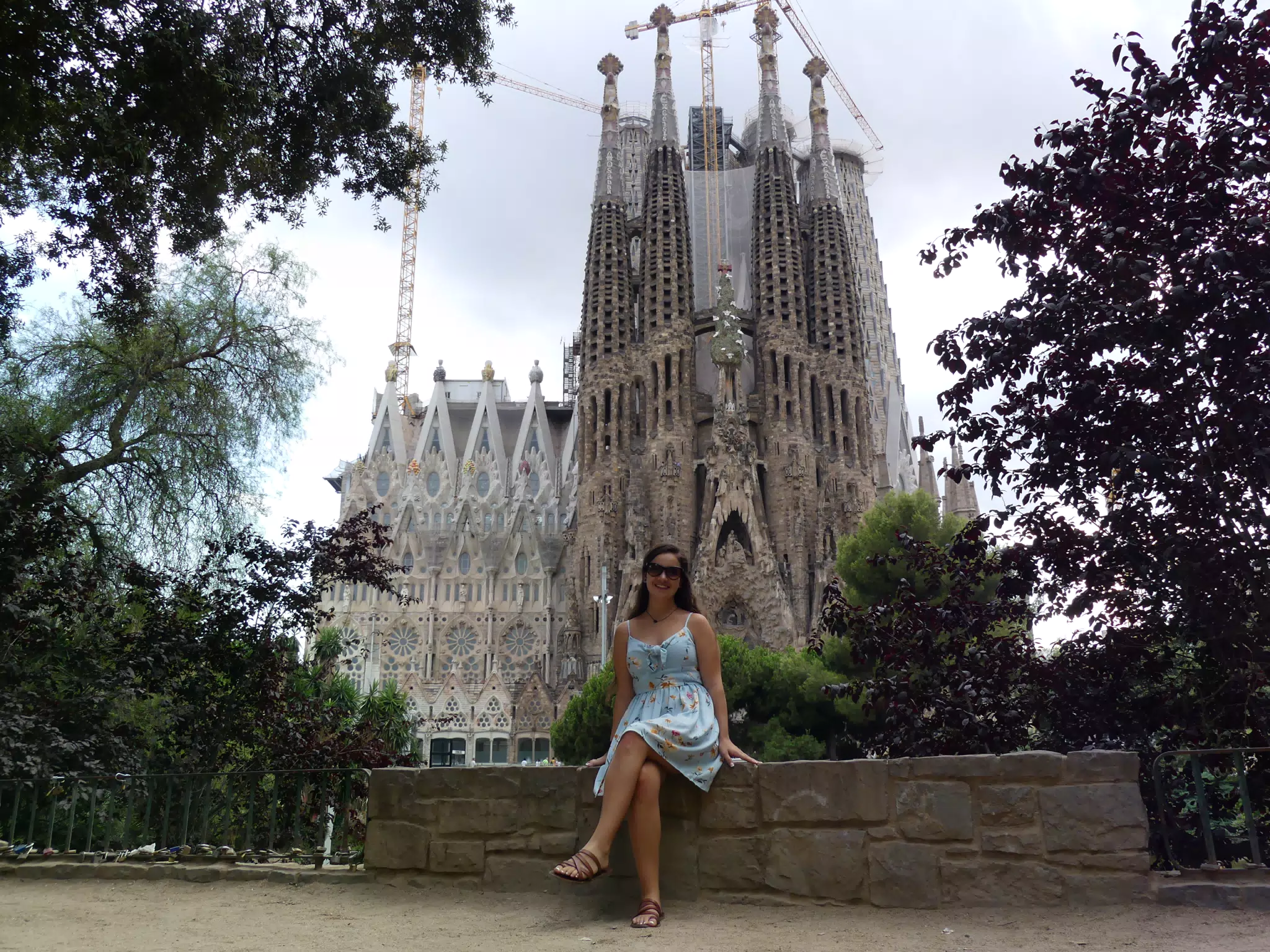 Emily at the Sagrada Familia