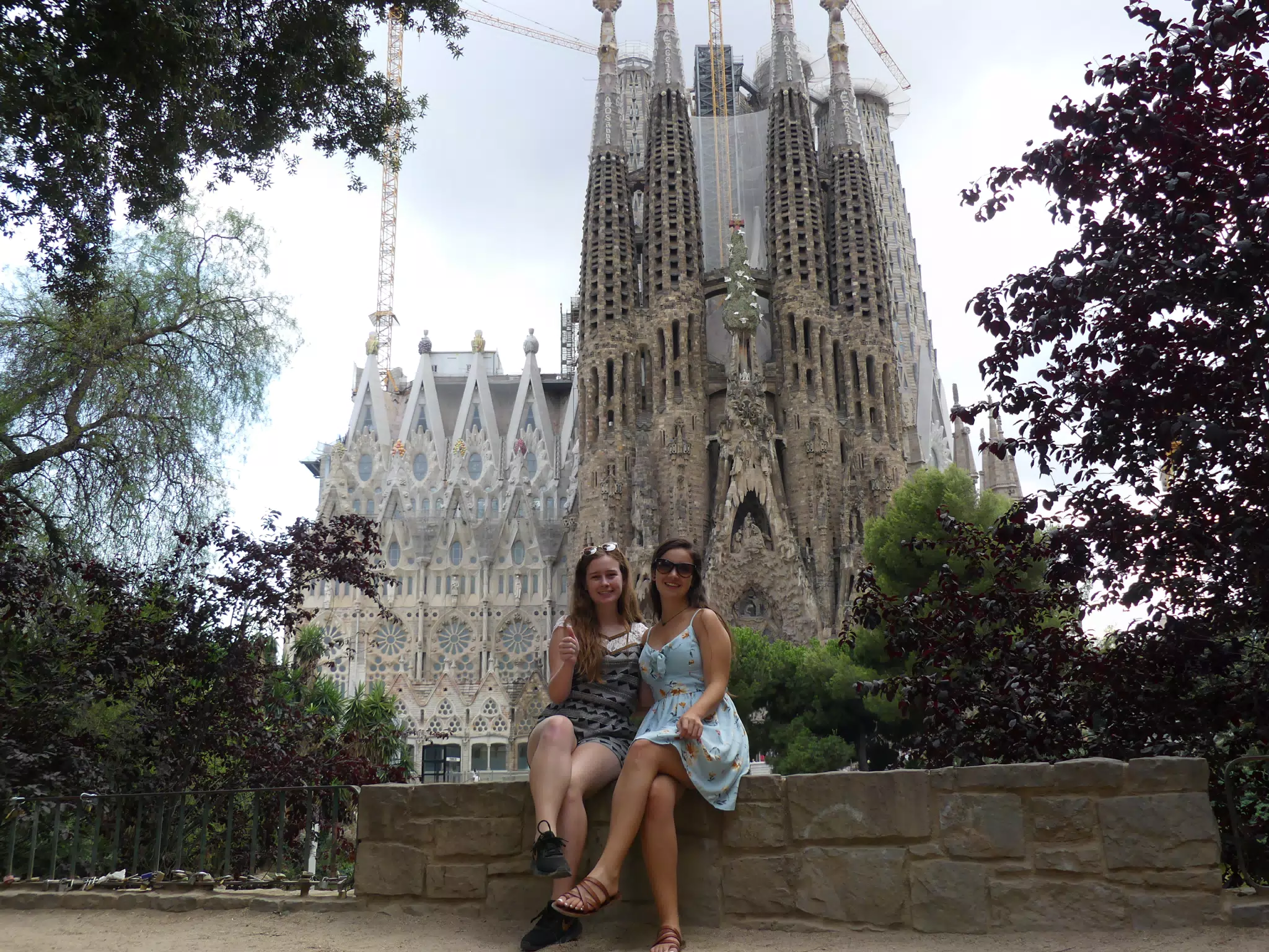 Thumbs Up at the Sagrada Familia